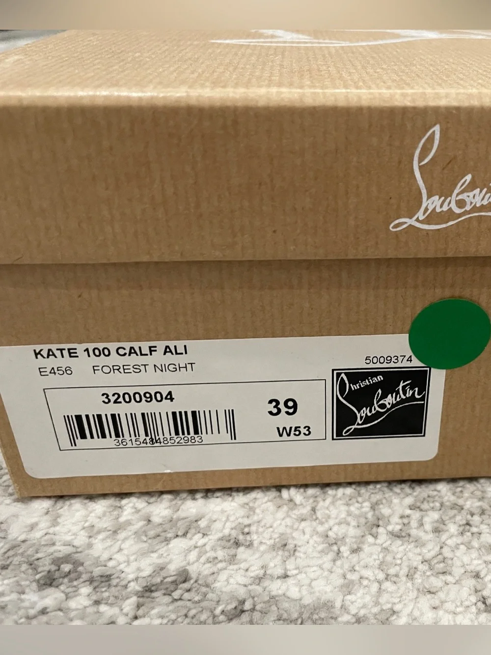 Green Christian Louboutin Kate 100 size 39
